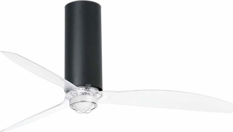 TUBE FAN M LED Ventilatore da soffitto nero opaco/transparente con motore DC Fai da te/Prodotti per la costruzione/Riscaldamento e raffreddamento/Sistemi mobili di climatizzazione/Ventilatori/Ventilatori da soffitto Led Mall Home - Napoli, Commerciovirtuoso.it