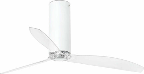 TUBE FAN M Ventilatore da soffitto bianco brillante/trasparente con motore DC SMART Fai da te/Prodotti per la costruzione/Riscaldamento e raffreddamento/Sistemi mobili di climatizzazione/Ventilatori/Ventilatori da soffitto Led Mall Home - Napoli, Commerciovirtuoso.it