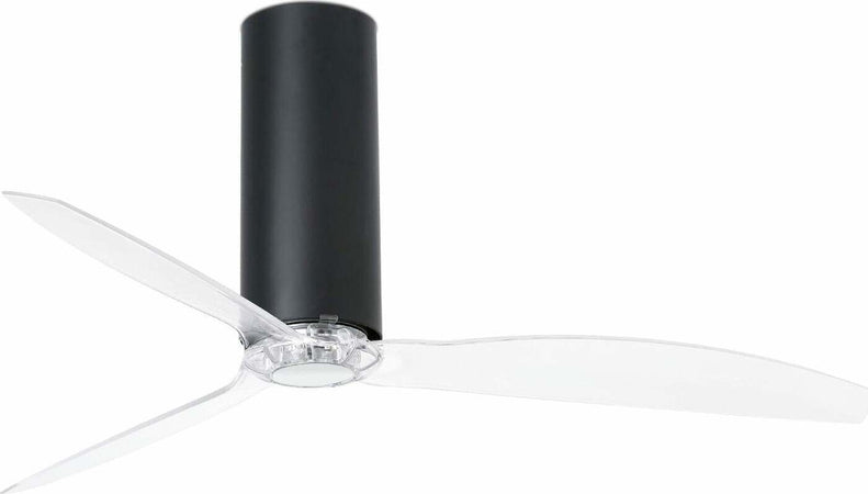 TUBE FAN M Ventilatore da soffitto nero opaco/transparente con motore DC SMART Fai da te/Prodotti per la costruzione/Riscaldamento e raffreddamento/Sistemi mobili di climatizzazione/Ventilatori/Ventilatori da soffitto Led Mall Home - Napoli, Commerciovirtuoso.it