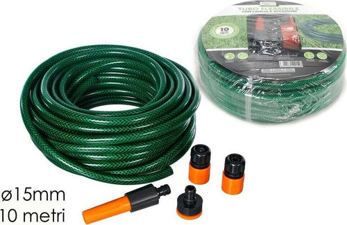 Tubo-acqua-in-PVC-per-irrigazione-giardino-con-raccordi-ugello-10-20-30-metri