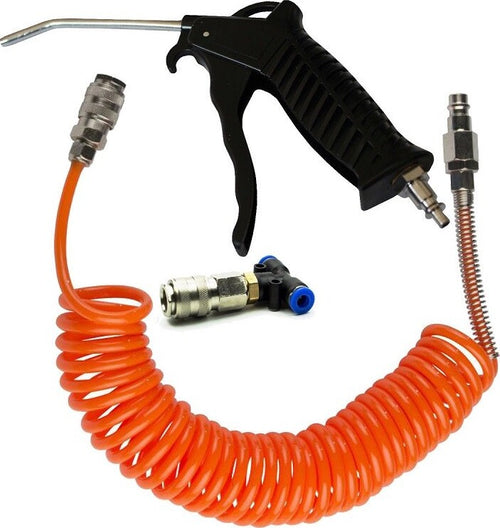 TUBO ARIA COMPRESSA FLESSIBILE PER COMPRESSORE 5MT + PISTOLA SOFFIAGGIO Fai da te/Utensili elettrici e a mano/Accessori per utensili elettrici/Accessori per utensili pneumatici/Pistole di soffiaggio Trade Shop italia - Napoli, Commerciovirtuoso.it
