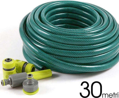Tubo-Da-Giardino-30-Mt-In-Pvc-Irrigazione-E-Giardinaggio-Con-Connettori