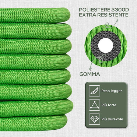 Tubo Da Giardino Estensibile Allungabile Pistola Pompa Annaffiatore Fino A 22mt Articoli da Giardino > Attrezzi da giardino > Irrigatori Trade Shop italia - Napoli, Commerciovirtuoso.it