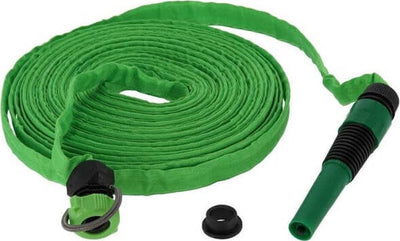 Tubo-Da-Giardino-Piatto-Pompa-Acqua-Terrazzo-Giardino-15mt-Con-Lancia-Pistola