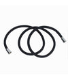 Tubo Doccia Flessibile 1.5 Mt Nero Opaco 150 Cm Bagno Laccio Doccetta Box 87287