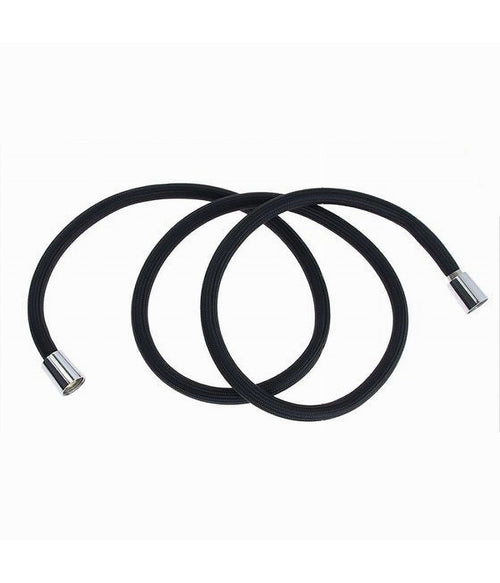 Tubo Doccia Flessibile 1.5 Mt Nero Opaco 150 Cm Bagno Laccio Doccetta Box 87287