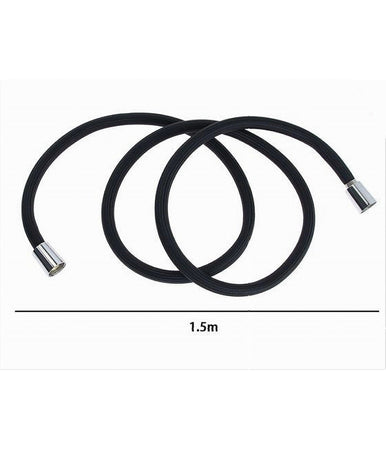 Tubo Doccia Flessibile 1.5 Mt Nero Opaco 150 Cm Bagno Laccio Doccetta Box 87287
