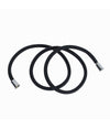 Tubo Doccia Flessibile 1.8metri Nero Opaco 180cm Bagno Laccio Doccetta Box 87288