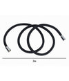 Tubo Doccia Flessibile 2 Metri Nero Opaco 200 Cm Bagno Laccio Doccetta Box 87289