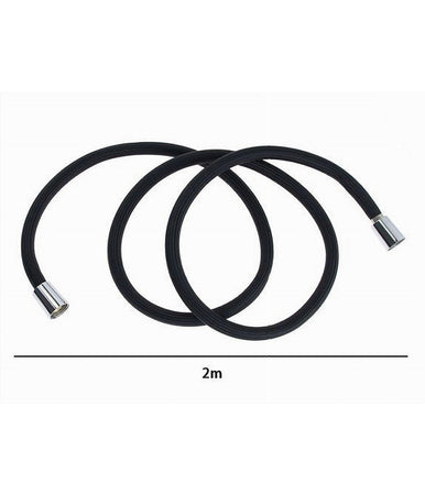 Tubo Doccia Flessibile 2 Metri Nero Opaco 200 Cm Bagno Laccio Doccetta Box 87289