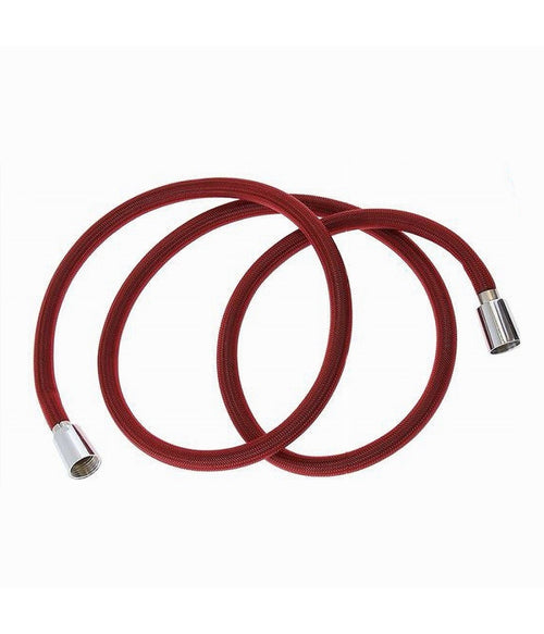 Tubo Doccia Flessibile 2 Metri Rosso 200 Cm Laccio Bagno Per Doccetta Box 87283