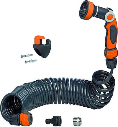 Tubo-Estensibile-Da-Giardino-Terrazzo-Pompa-Spirale-10mt-Con-Pistola-Irrigazione
