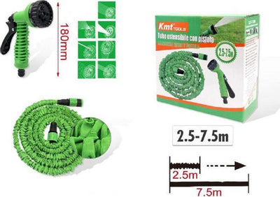 Tubo Estensibile Giardino Con Pistola 2.5-7.5 Mt Per Irrigazione Piante 9369408 Giardino e giardinaggio/Attrezzi da giardino e attrezzature per l'irrigazione/Attrezzature per l'irrigazione/Pompe e accessori/Tubi per irrigazione Trade Shop italia - Napoli, Commerciovirtuoso.it