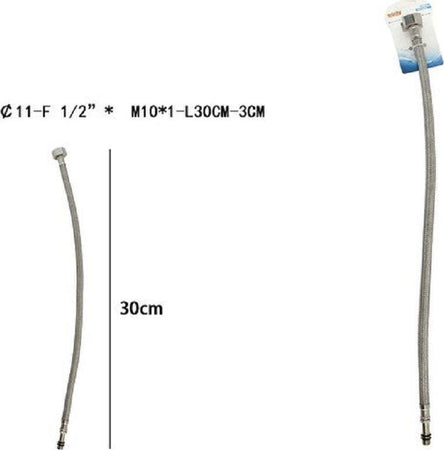 Tubo Flessibile Flessibili Rubinetto Miscelatore Acqua 30 Cm F 1/2 X M10/1 69389 Casa, arredamento e bricolage > Accessori Bagno > Raccordi e Tubi Trade Shop italia - Napoli, Commerciovirtuoso.it