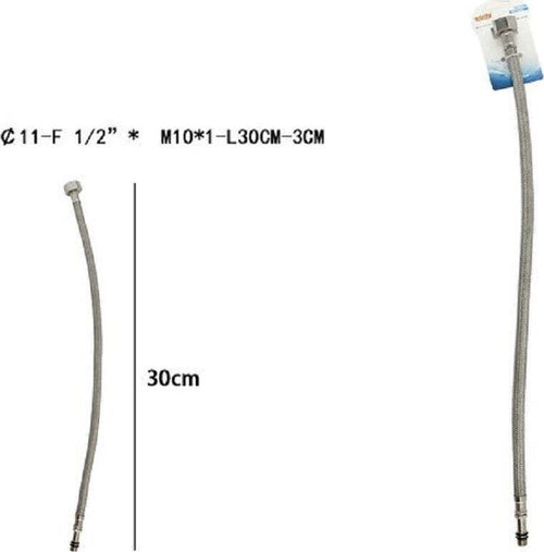 Tubo Flessibile Flessibili Rubinetto Miscelatore Acqua 30 Cm F 1/2 X M10/1 69389 Casa, arredamento e bricolage > Accessori Bagno > Raccordi e Tubi Trade Shop italia - Napoli, Commerciovirtuoso.it