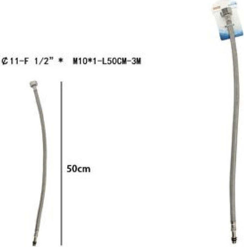 Tubo Flessibile Flessibili Rubinetto Miscelatore Acqua 50 Cm F 1/2 X M10/1 69393 Fai da te/Attrezzature per cucine e bagni/Impianti per la cucina/Accessori per lavelli Trade Shop italia - Napoli, Commerciovirtuoso.it