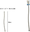 Tubo-Flessibile-Flessibili-Rubinetto-Miscelatore-Acqua-50-Cm-F-1/2-X-M3/8-69400