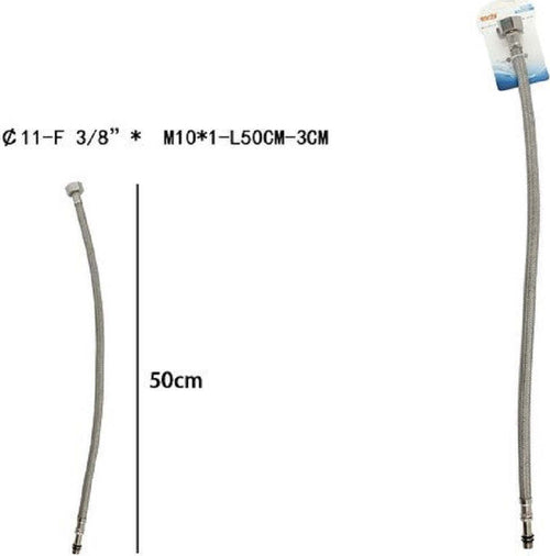 Tubo Flessibile Flessibili Rubinetto Miscelatore Acqua 50 Cm F 3/8 X M10/1 69395 Casa, arredamento e bricolage > Accessori Bagno > Raccordi e Tubi Trade Shop italia - Napoli, Commerciovirtuoso.it