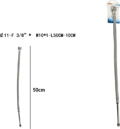 Tubo Flessibile Flessibili Rubinetto Miscelatore Acqua 50 Cm F 3/8 X M10/1 69397 Casa, arredamento e bricolage > Accessori Bagno > Raccordi e Tubi Trade Shop italia - Napoli, Commerciovirtuoso.it