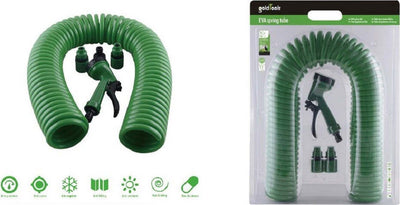 Tubo Flessibile Spirale Molla 7.5mt Con Pistola Innaffiare Giardino Pompa 57517 Giardino e giardinaggio/Attrezzi da giardino e attrezzature per l'irrigazione/Attrezzature per l'irrigazione/Pompe e accessori/Tubi per irrigazione Trade Shop italia - Napoli, Commerciovirtuoso.it