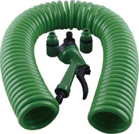 Tubo Flessibile Spirale Molla 7.5mt Con Pistola Innaffiare Giardino Pompa 57517 Giardino e giardinaggio/Attrezzi da giardino e attrezzature per l'irrigazione/Attrezzature per l'irrigazione/Pompe e accessori/Tubi per irrigazione Trade Shop italia - Napoli, Commerciovirtuoso.it