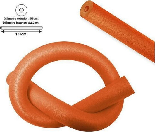 Tubo-Galleggiante-Per-Piscina-ø6x150cm-Arancio-Per-Esercizi-Giochi-Acqua-062899c