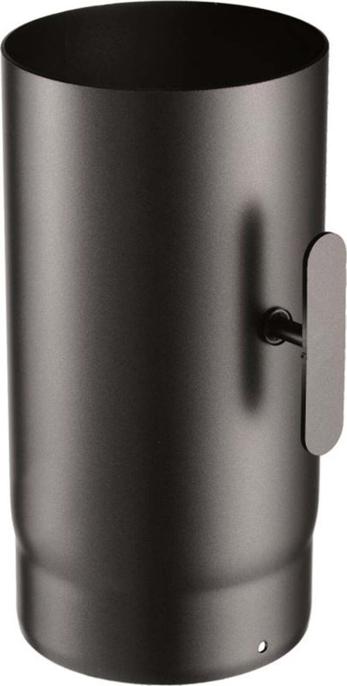 Tubo in acciaio nero con valvola di ispezione per stufa a legna da 2 mm Fai da te/Caminetti e accessori/Accessori per caminetto/Tubi di scarico La Zappa - Altamura, Commerciovirtuoso.it