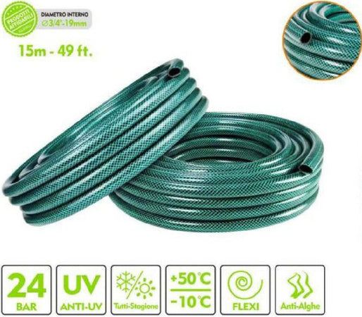 Tubo Irrigazione Annaffia Giardino Piante Lava Pompa 15 Mt 49ft. Ø3/4-19mm 57507 Giardino e giardinaggio/Attrezzi da giardino e attrezzature per l'irrigazione/Attrezzature per l'irrigazione/Pompe e accessori/Tubi per irrigazione Trade Shop italia - Napoli, Commerciovirtuoso.it