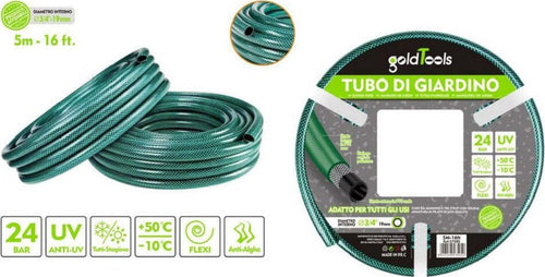 Tubo Irrigazione Annaffia Giardino Piante Lava Pompa 5 Mt 16ft. Ø3/4-19mm 57505 Giardino e giardinaggio/Attrezzi da giardino e attrezzature per l'irrigazione/Attrezzature per l'irrigazione/Pompe e accessori/Tubi per irrigazione Trade Shop italia - Napoli, Commerciovirtuoso.it