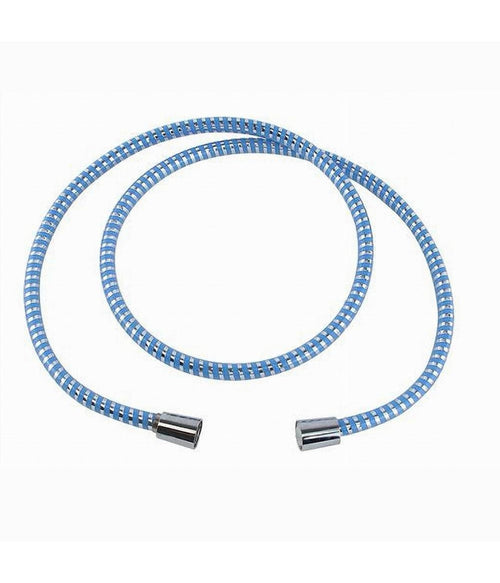 Tubo Laccio Flessibile Doccia 2 Metri Laccio Pvc Rivestimento Blu Ricambio 87298
