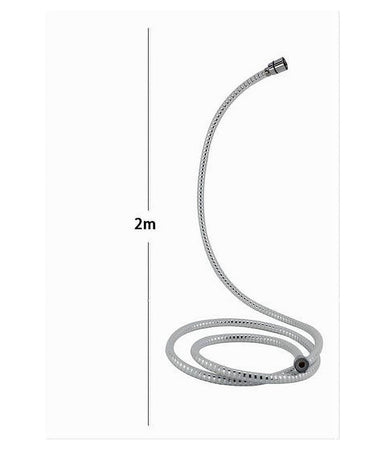 Tubo Laccio Flessibile Doccia Biflex Cromo Bianco Universale Lunghezza 2mt 69226