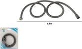 Tubo Laccio Flessibile Doccia Doccetta Vasca Bagno 1.5mt Universale 87136 Grigio Fai da te/Attrezzature per cucine e bagni/Attrezzature per bagni/Docce e componenti doccia/Filtri supporti e soffioni doccia/Telefoni doccia Trade Shop italia - Napoli, Commerciovirtuoso.it