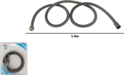 Tubo Laccio Flessibile Doccia Doccetta Vasca Bagno 1.5mt Universale 87136 Grigio Fai da te/Attrezzature per cucine e bagni/Attrezzature per bagni/Docce e componenti doccia/Filtri supporti e soffioni doccia/Telefoni doccia Trade Shop italia - Napoli, Commerciovirtuoso.it
