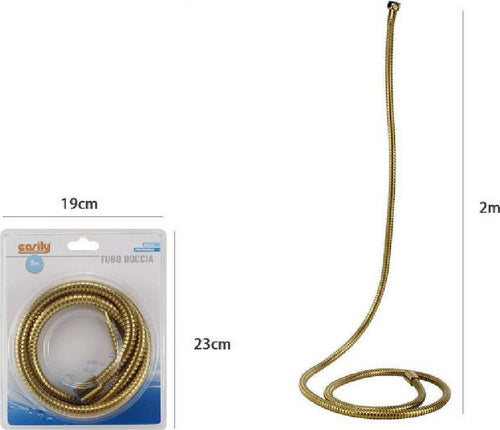 Tubo Laccio Flessibile Doccia Doccetta Vasca Bagno 2 Mt Universale 59536 Dorato Casa, arredamento e bricolage > Accessori Bagno > Raccordi e Tubi Trade Shop italia - Napoli, Commerciovirtuoso.it