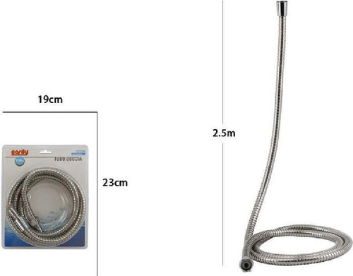 Tubo Laccio Flessibile Doccia Doccetta Vasca Bagno 2,5 Metri Universale 69218 Fai da te/Attrezzature per cucine e bagni/Impianti per la cucina/Accessori per lavelli Trade Shop italia - Napoli, Commerciovirtuoso.it