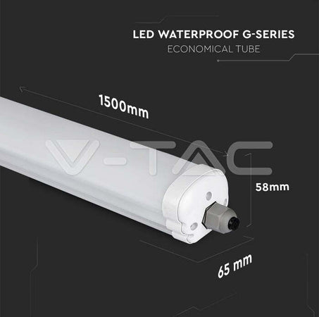 TUBO LED PLAFONIERA 48W LAMPADINA SMD IP65 150CM V-TAC VT-1574 Illuminazione/Lampadine/Lampadine a LED Zencoccostore - Formia, Commerciovirtuoso.it