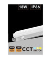 Tubo Led Plafoniera Lineare Da 60cm 18watt Ip66 Cct 4000k-5000k-6500k Yl18-60-3c