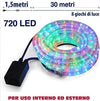 Tubo Luminoso 30 Metri Led Multicolor 720 Luci Per Interno E Per Esterno Illuminazione/Illuminazione per esterni/Catene luminose Trade Shop italia - Napoli, Commerciovirtuoso.it