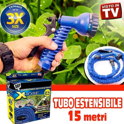 TUBO MAGICO DA GIARDINO 15 METRI ALLUNGABILE ESTENSIBILE MAGIC HOSE VARI COLORI Giardino e giardinaggio/Attrezzi da giardino e attrezzature per l'irrigazione/Attrezzature per l'irrigazione/Pompe e accessori/Tubi per irrigazione Trade Shop italia - Napoli, Commerciovirtuoso.it