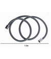Tubo Per Doccia Flessibile 1.5metri Grigio 150cm Bagno Laccio Doccetta Box 87284