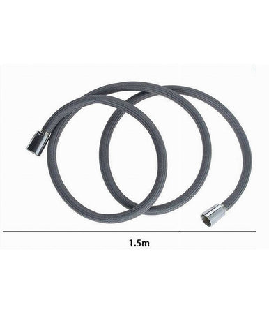 Tubo Per Doccia Flessibile 1.5metri Grigio 150cm Bagno Laccio Doccetta Box 87284