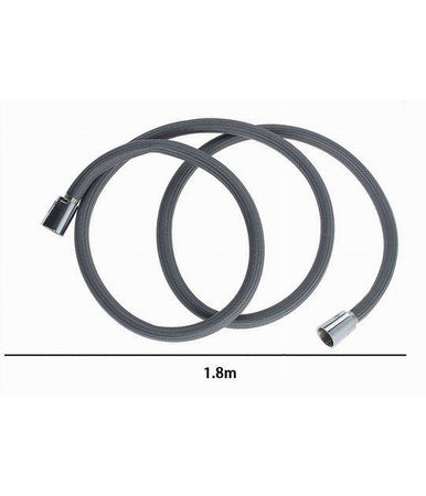 Tubo Per Doccia Flessibile 1.8 Mt Grigio 180 Cm Bagno Laccio Doccetta Box 87285