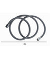 Tubo Per Doccia Flessibile 2 Metri Grigio 200 Cm Bagno Laccio Doccetta Box 87286