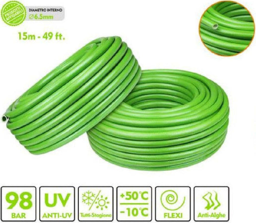 Tubo Per Giardino Irrigazione In Pvc Verde Pompa Acqua 15 Mt 49ft Ø 6.5mm 57512 Giardino e giardinaggio/Attrezzi da giardino e attrezzature per l'irrigazione/Attrezzature per l'irrigazione/Pompe e accessori/Tubi per irrigazione Trade Shop italia - Napoli, Commerciovirtuoso.it