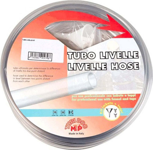 Tubo per livello in kit trasparente con imbuto e tappi  da 25 metri Casa e cucina/Produzione di birra e vino artigianali/Produzione di vino/Botti La Zappa - Altamura, Commerciovirtuoso.it