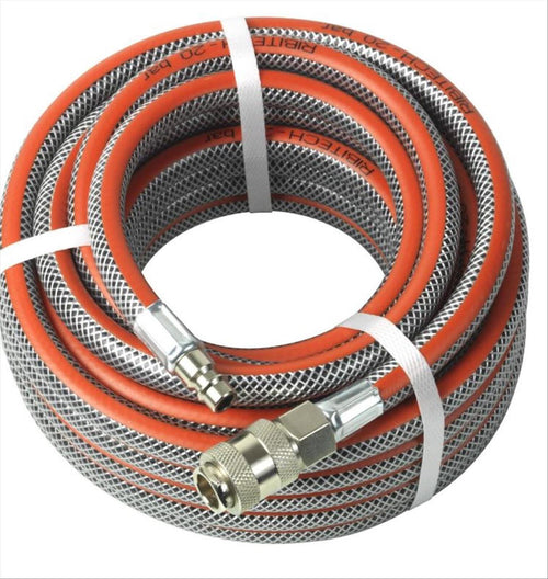 Tubo raccordato per aria compressa 20 bar tubi compressore 10 e 15 mt attacco rapido (10 mt)