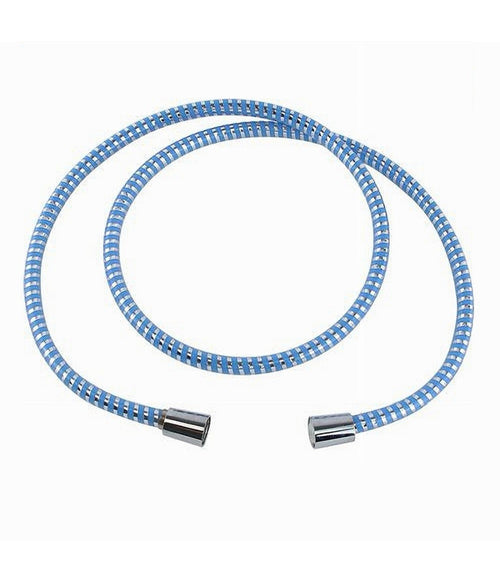 Tubo Ricambio Laccio Flessibile Doccia 1.5 Mt Laccio Pvc Rivestimento Blu 87296