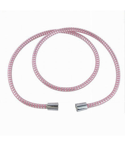 Tubo Ricambio Laccio Flessibile Doccia 1.5 Mt Laccio Pvc Rivestimento Rosa 87293