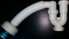 Tubo-Scarico-Con-Curva-Raccordo-Y-A-3-Vie-Acqua-Sifone-Flessibile-Lavabo-Lavello