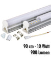 Tubo T5 Neon Led 10 W Watt 90 Cm 900 Lmn Per Uso Interno Luce Bianca Plafoniera